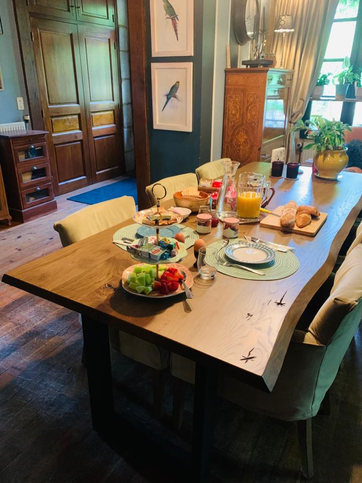 Lekker eten bij onze table d'hôtes
